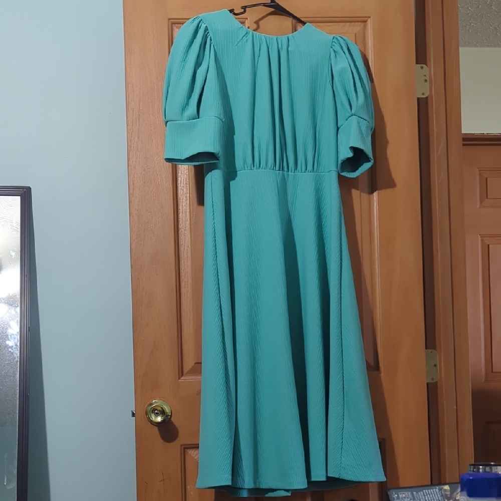 Maison Tara Turquoise Dress
